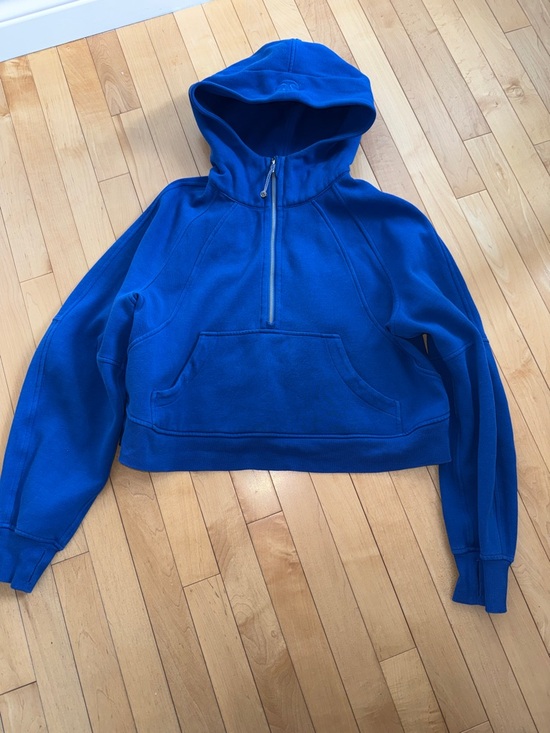 lululemon athletica Tops - Lululemon Scuba Oversized Half-Zip Hoodie – M/L – Cobalt Blue